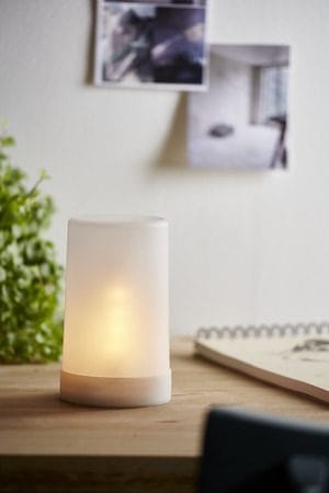 Flame Candle LED-kubbelys 9 cm - hvit - Hage - Utemiljø - Veranda & terrasse - Verandabelysning