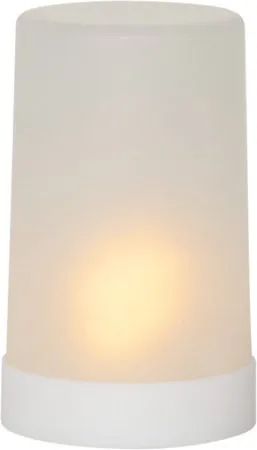 Flame Candle LED-kubbelys 9 cm - hvit - Hage - Utemiljø - Veranda & terrasse - Verandabelysning