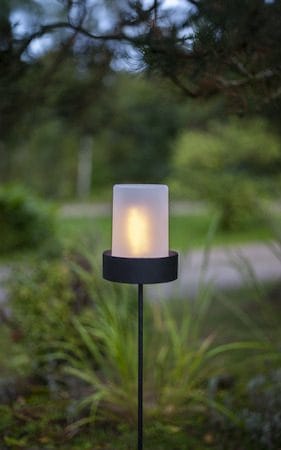 Flame Candle LED-kubbelys 9 cm - hvit - Hage - Utemiljø - Veranda & terrasse - Verandabelysning