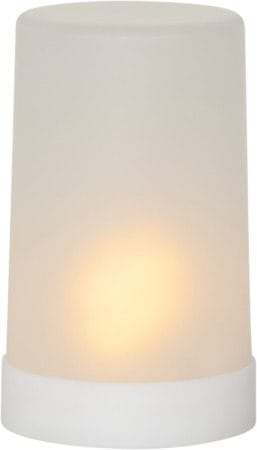 Flame Candle LED-kubbelys 9 cm - hvit - Hage - Utemiljø - Veranda & terrasse - Verandabelysning