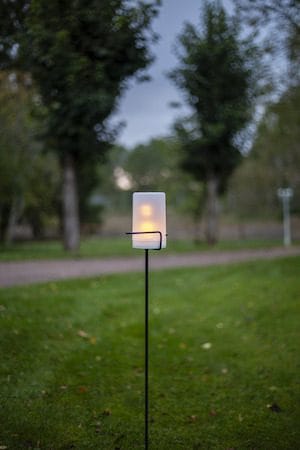 Flame Candle LED-kubbelys 9 cm - hvit - Hage - Utemiljø - Veranda & terrasse - Verandabelysning