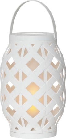 Flame lykt 15 cm - hvit - Hage - Utemiljø - Veranda & terrasse - Verandabelysning