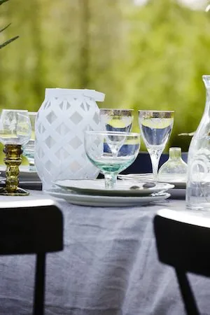 Flame lykt 15 cm - hvit - Hage - Utemiljø - Veranda & terrasse - Verandabelysning