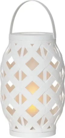 Flame lykt 15 cm - hvit - Hage - Utemiljø - Veranda & terrasse - Verandabelysning