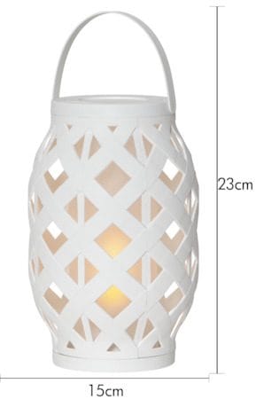 Flame lykt 15 cm - hvit - Hage - Utemiljø - Veranda & terrasse - Verandabelysning
