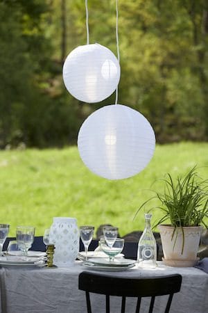 Flame lykt 15 cm - hvit - Hage - Utemiljø - Veranda & terrasse - Verandabelysning