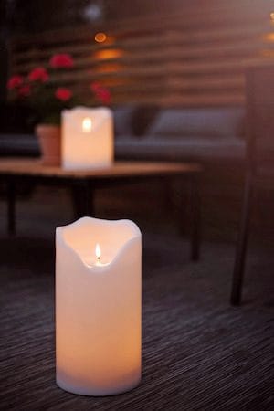 Flamme Grand LED-kubbelys 30 cm - hvit - Hage - Utemiljø - Veranda & terrasse - Verandabelysning
