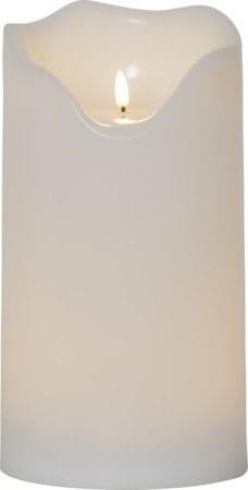 Flamme Grand LED-kubbelys 30 cm - hvit - Hage - Utemiljø - Veranda & terrasse - Verandabelysning