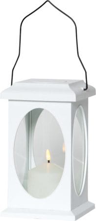Flamme lykt 13,5 cm - hvit - Hage - Utemiljø - Veranda & terrasse - Verandabelysning