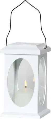 Flamme lykt 13,5 cm - hvit - Hage - Utemiljø - Veranda & terrasse - Verandabelysning