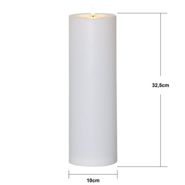 Flamme Rett LED-lys 32,5 cm - hvit - Hage - Utemiljø - Veranda & terrasse - Verandabelysning