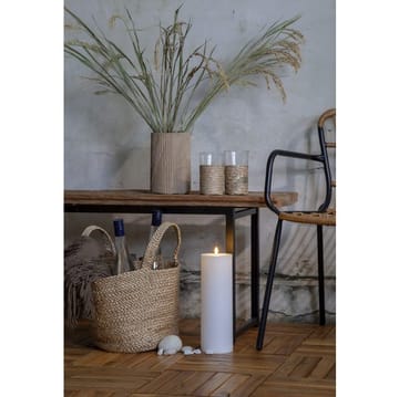 Flamme Rett LED-lys 32,5 cm - hvit - Hage - Utemiljø - Veranda & terrasse - Verandabelysning