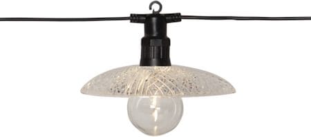 Glassy Light lysslynge - transparent med svart kabel - Hage - Utemiljø - Veranda & terrasse - Verandabelysning