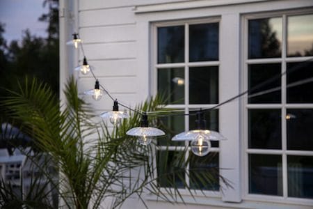 Glassy Light lysslynge - transparent med svart kabel - Hage - Utemiljø - Veranda & terrasse - Verandabelysning