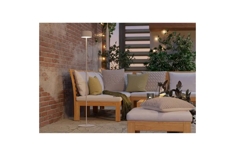 Gulvlampe Eglo Roccanova-L Hvit - Hvit - Hage - Utemiljø - Veranda & terrasse - Verandabelysning