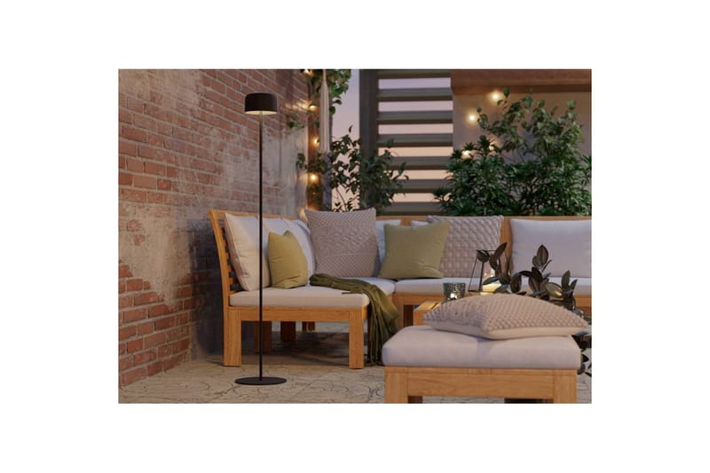 Gulvlampe Eglo Roccanova-L Svart - Svart - Hage - Utemiljø - Veranda & terrasse - Verandabelysning