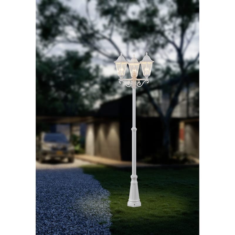 Gulvlys Navedo med 3 Lamper - 56 cm - Belysning - Utebelysning - Stolpelykt & portlykt