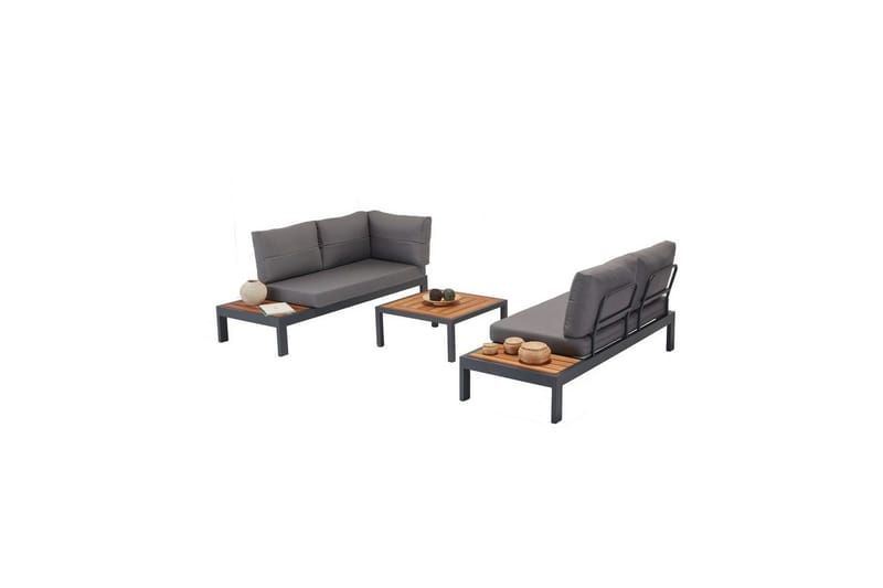 Hage loungesett Bulskoll Tre - Grå - Hage - Utemiljø - Veranda & terrasse - Verandamøbler