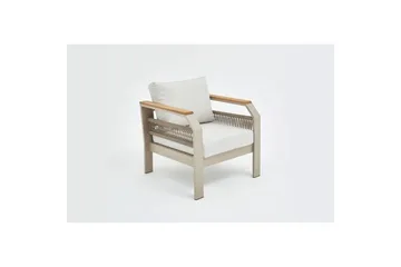 Hage loungesett Farra Beige - Beige - Hagemøbler - Loungemøbler - Sofagruppe utendørs