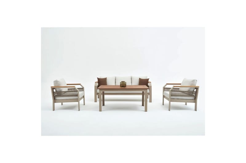 Hage loungesett Farra Beige - Beige - Hage - Utemiljø - Veranda & terrasse - Verandamøbler