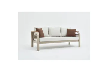 Hage loungesett Farra Beige - Beige - Hagemøbler - Loungemøbler - Sofagruppe utendørs