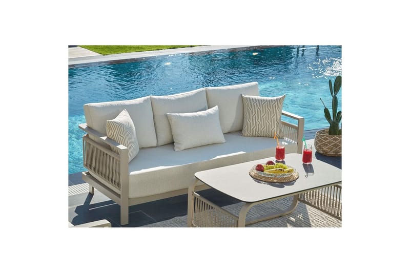 Hage loungesett Hungirr Beige - Beige - Hage - Utemiljø - Veranda & terrasse - Verandamøbler