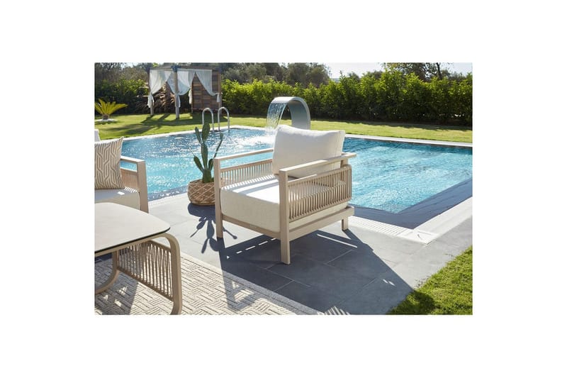 Hage loungesett Hungirr Beige - Beige - Hage - Utemiljø - Veranda & terrasse - Verandamøbler
