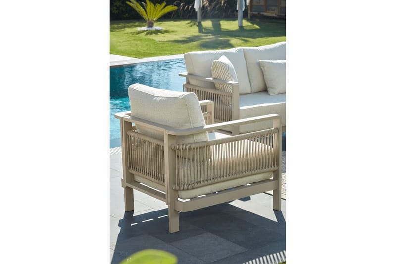 Hage loungesett Hungirr Beige - Beige - Hage - Utemiljø - Veranda & terrasse - Verandamøbler