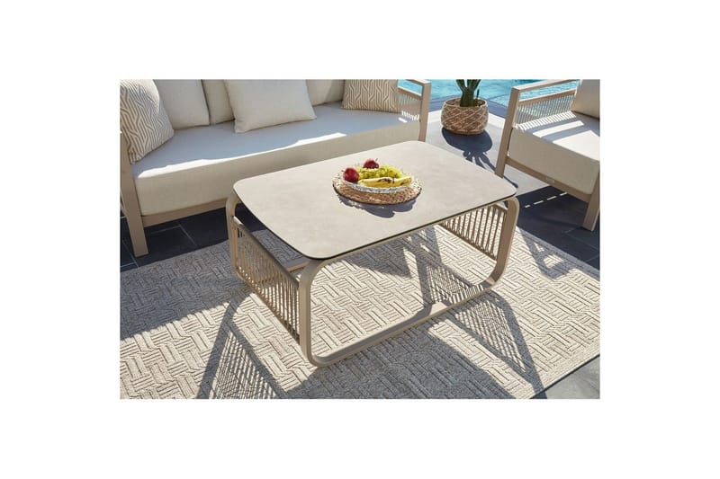 Hage loungesett Hungirr Beige - Beige - Hage - Utemiljø - Veranda & terrasse - Verandamøbler