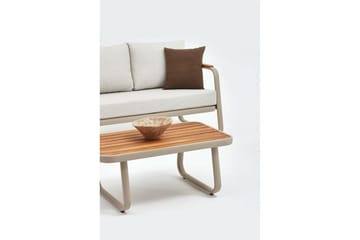 Hage loungesett Rio Beige - Beige - Hagemøbler - Loungemøbler - Sofagruppe utendørs