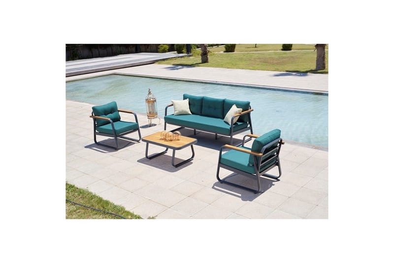 Hage loungesett Rio Petrolblå - Petrolblå - Hage - Utemiljø - Veranda & terrasse - Verandamøbler