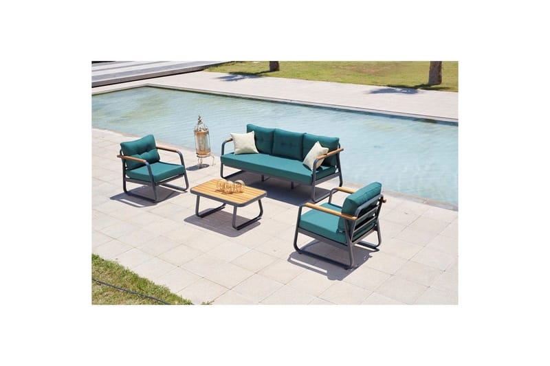 Hage loungesett Rio Petrolblå - Petrolblå - Hage - Utemiljø - Veranda & terrasse - Verandamøbler