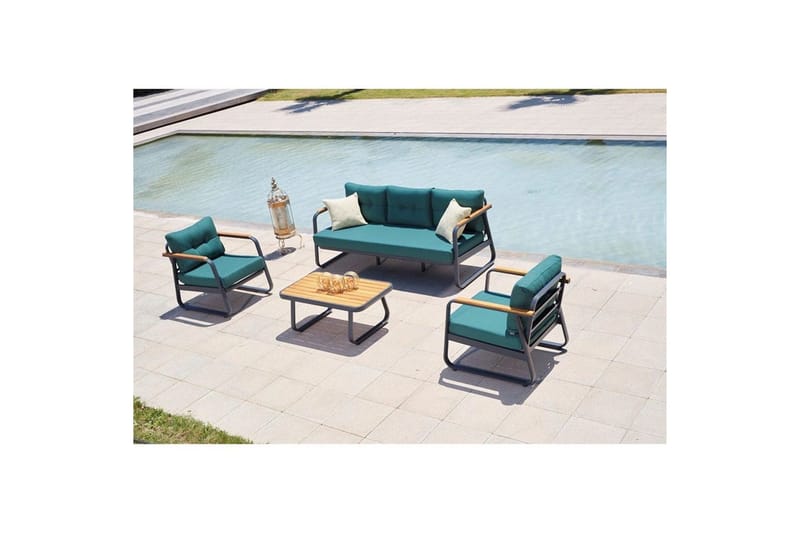 Hage loungesett Rio Petrolblå - Petrolblå - Hage - Utemiljø - Veranda & terrasse - Verandamøbler