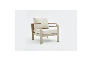 Hage loungesett Sudassento Beige - Beige - Hagemøbler - Loungemøbler - Sofagruppe utendørs