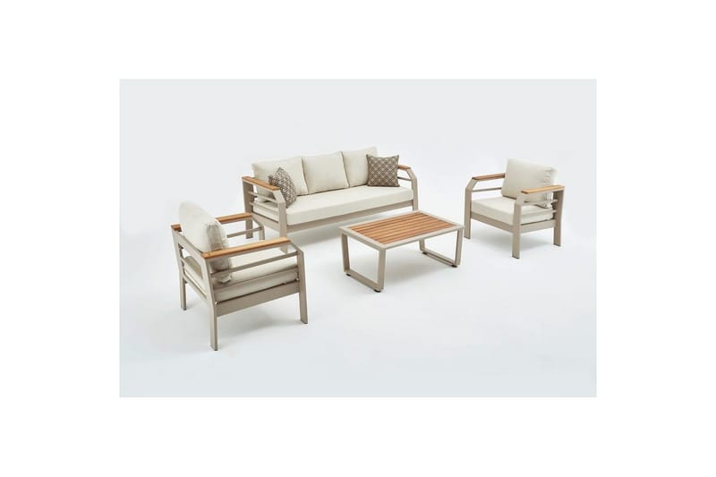 Hage loungesett Sudassento Beige, Beige