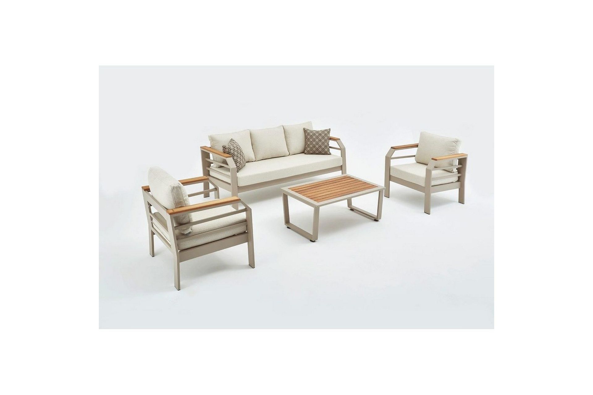 Hage loungesett Sudassento Beige - Beige