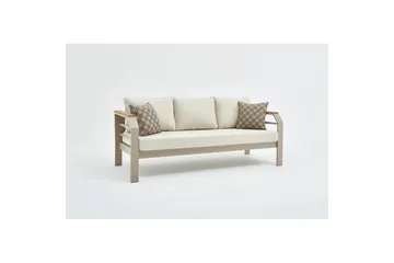 Hage loungesett Sudassento Beige - Beige - Hagemøbler - Loungemøbler - Sofagruppe utendørs