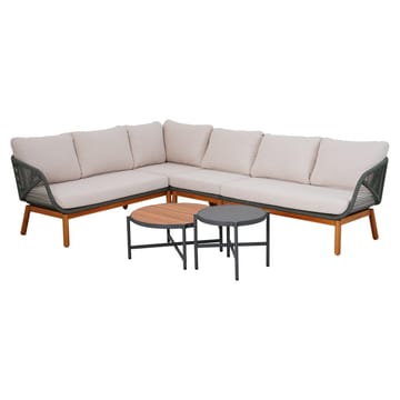 Hagemøbelgruppe Tuxedo Hjørnesofa og 2 Bord - Grønn - Hagemøbler - Loungemøbler - Sofagruppe utendørs