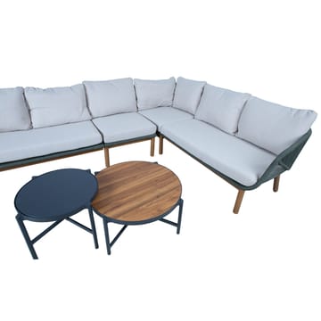 Hagemøbelgruppe Tuxedo Hjørnesofa og 2 Bord - Grønn - Hagemøbler - Loungemøbler - Sofagruppe utendørs