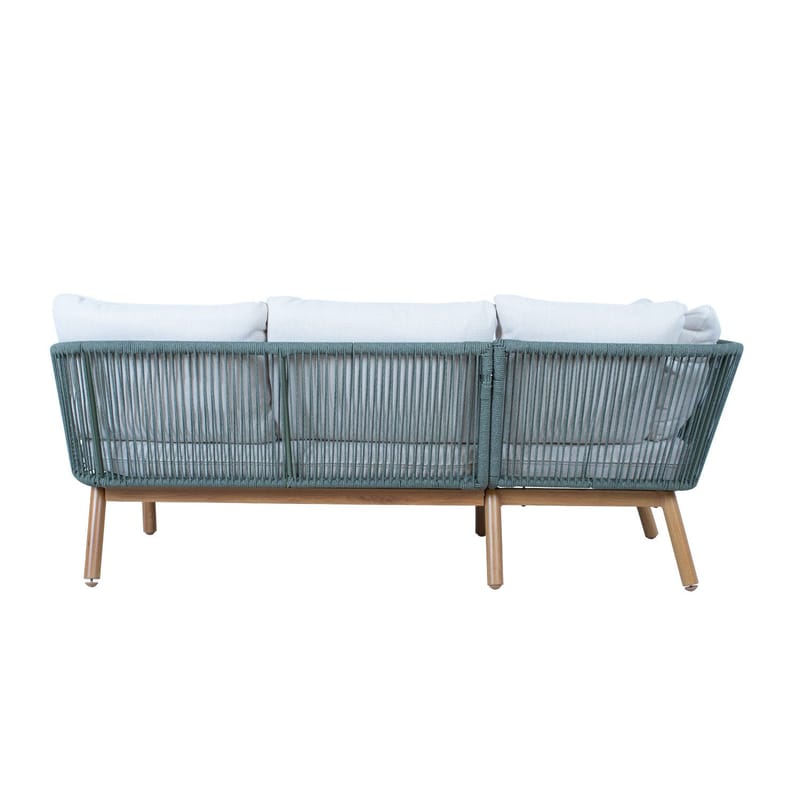 Hagemøbelgruppe Tuxedo Hjørnesofa og 2 Bord - Grønn - Hagemøbler - Loungemøbler - Sofagruppe utendørs