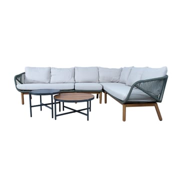 Hagemøbelgruppe Tuxedo Hjørnesofa og 2 Bord - Grønn - Hagemøbler - Loungemøbler - Sofagruppe utendørs