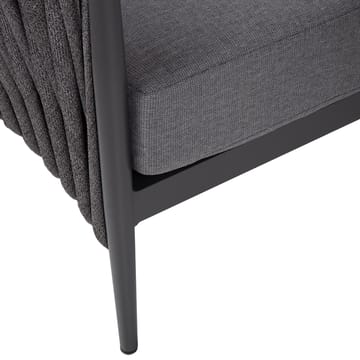 Hagemøbelsett HOME4YOU Bristol bord, sofa og 2 stoler grå - Grå - Hagemøbler - Loungemøbler - Sofagruppe utendørs