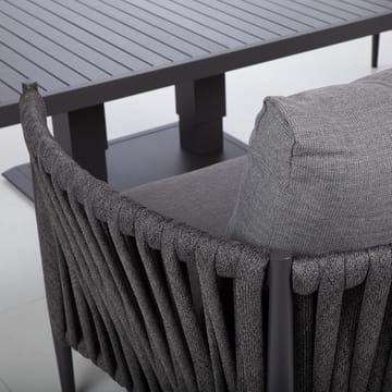 Hagemøbelsett HOME4YOU Bristol bord, sofa og 2 stoler grå - Grå - Hagemøbler - Loungemøbler - Sofagruppe utendørs
