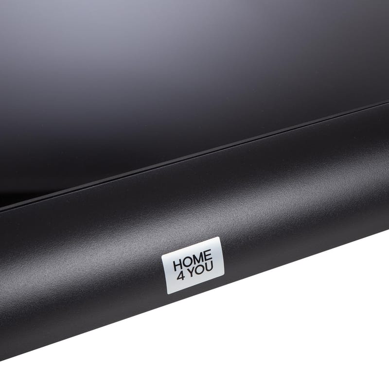 Hagemøbelsett HOME4YOU Lona bord, sofa og 2 stoler grå/svart - Grå / svart - Hage - Utemiljø - Veranda & terrasse - Verandamøbler