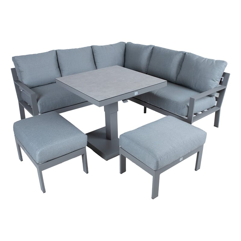 Hagemøbelsett HOME4YOU Rio 4 deler gråbeige - Gråbeige - Hage - Utemiljø - Veranda & terrasse - Verandamøbler