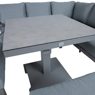 Hagemøbelsett HOME4YOU Rio 4 deler gråbeige - Gråbeige - Hagemøbler - Loungemøbler - Sofagruppe utendørs
