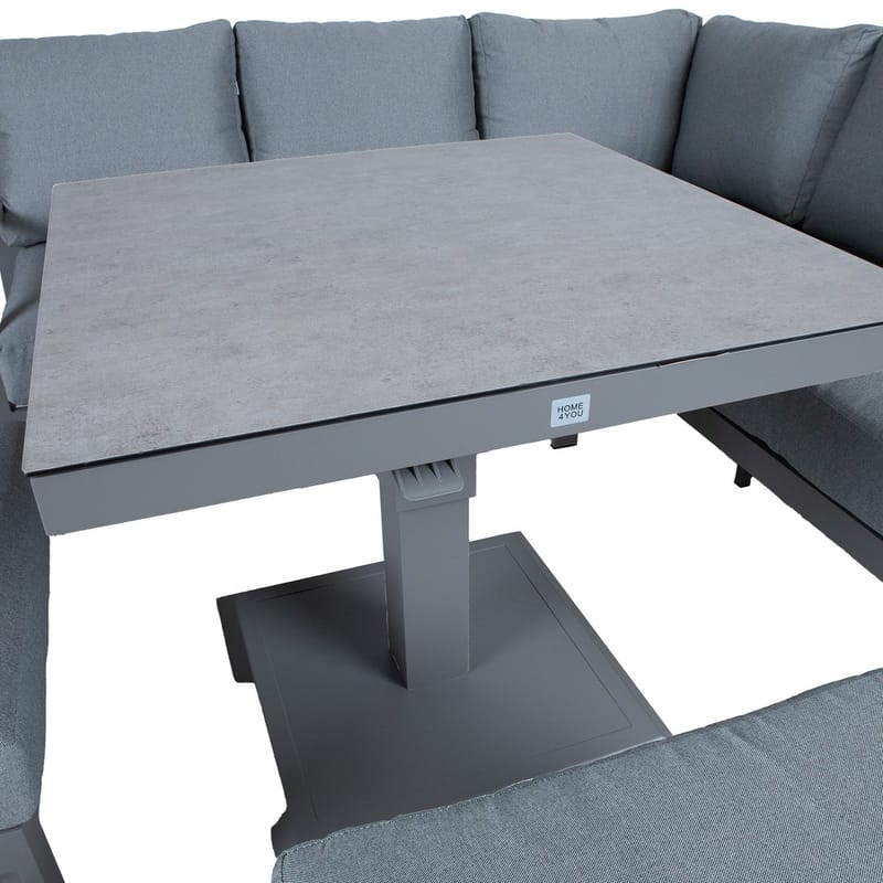 Hagemøbelsett HOME4YOU Rio 4 deler gråbeige - Gråbeige - Hage - Utemiljø - Veranda & terrasse - Verandamøbler