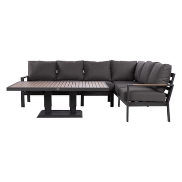 Hagemøbelsett HOME4YOU Rio hjørnesofa og bord mørkegrå - Mørkegrå - Hagemøbler - Loungemøbler - Sofagruppe utendørs