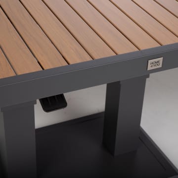 Hagemøbelsett HOME4YOU Rio hjørnesofa og bord mørkegrå - Mørkegrå - Hagemøbler - Loungemøbler - Sofagruppe utendørs