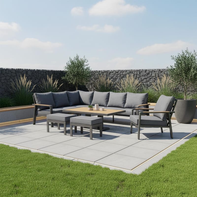 Hagemøbelsett Telor - grå - Hage - Utemiljø - Veranda & terrasse - Verandamøbler